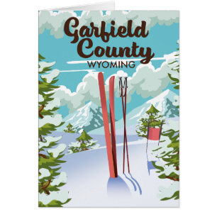 Affiche de ski du comté de Garfield