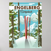 Affiche de ski Engelberg Suisse (Devant)