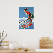Affiche de ski France (Cuisine)