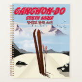 Affiche de ski Gangwon do Corée (Devant)