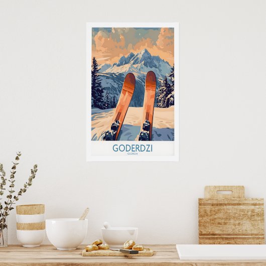 Affiche de ski Goderdzi 1 (Cuisine)