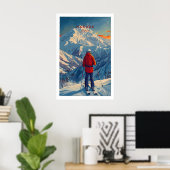Affiche de ski Hakuba 1 (Bureau à domicile)