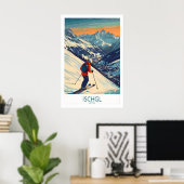 Affiche de ski Ischgl Autriche 1 (Bureau à domicile)