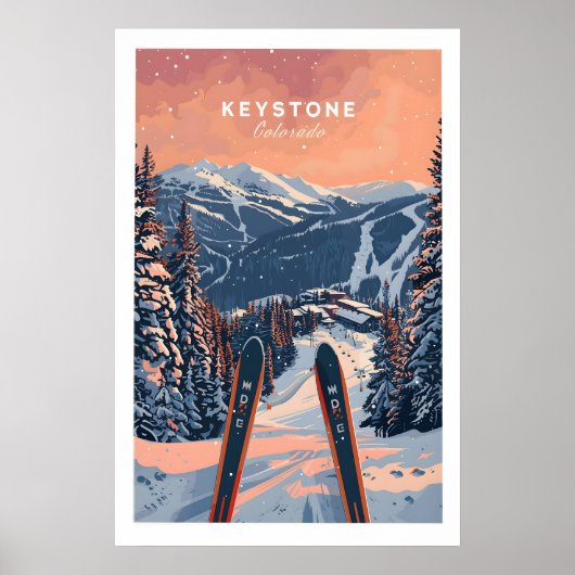 Affiche de ski Keystone - Colorado 1 (Devant)