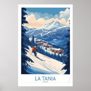 Affiche de ski La Tania 1