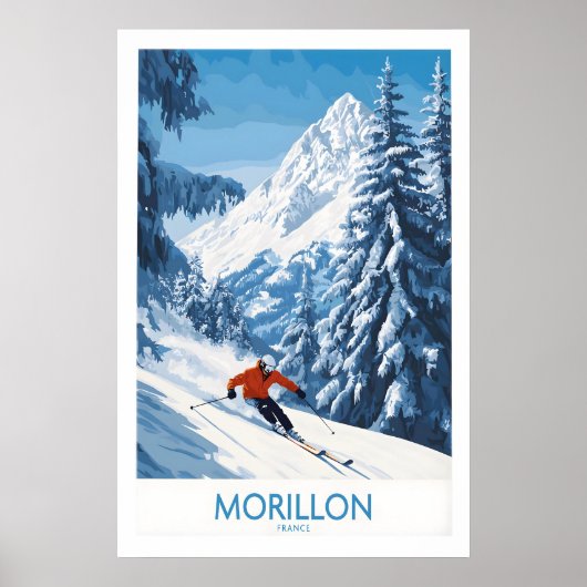Affiche de ski Morillon 1 (Devant)