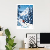 Affiche de ski Morillon 1 (Bureau à domicile)