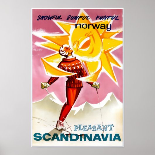Affiche de ski norvégienne (Devant)