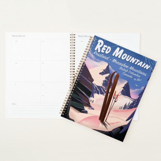 Affiche de ski Red Mountain Colombie-Britannique, (Devant avec enveloppe)