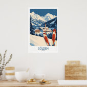 Affiche de ski Sölden Autriche 1 (Cuisine)