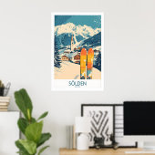 Affiche de ski Sölden Autriche 1 (Bureau à domicile)