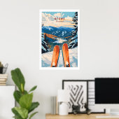 Affiche de ski Stowe Vermont 1 (Bureau à domicile)