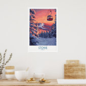 Affiche de ski Stowe Vermont 1 (Cuisine)