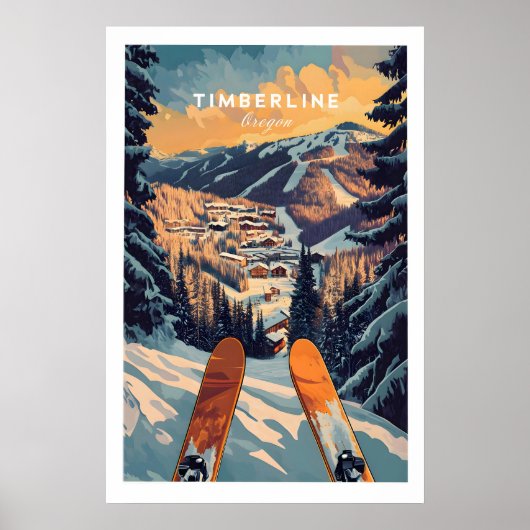 Affiche de ski Timberline 1 (Devant)