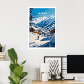 Affiche de ski Verbier Suisse 1 (Bureau à domicile)