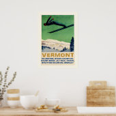 Affiche de ski Vermont 20x28 (Cuisine)