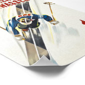 Affiche de ski Vintage Suisse (Coin)