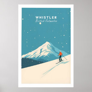 Affiche de ski Whistler 1