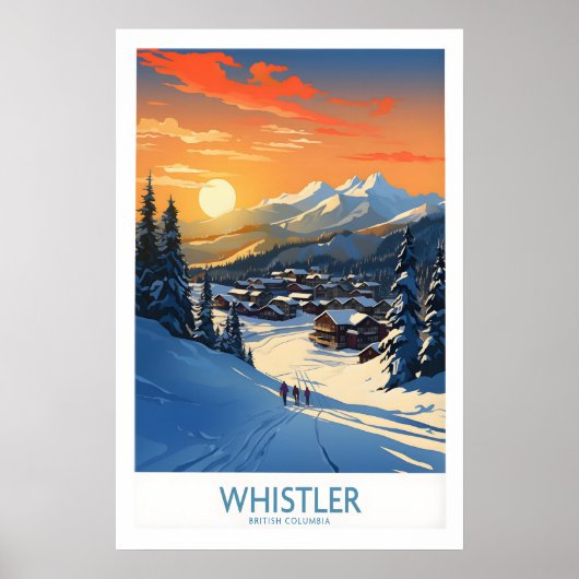 Affiche de ski Whistler 1 (Devant)