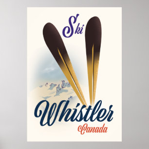 Affiche de ski Whistler Canada