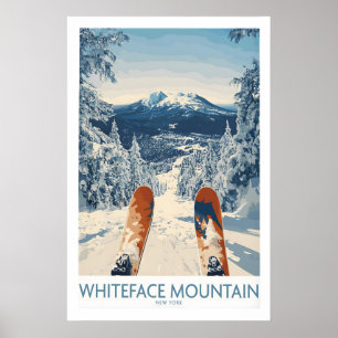 Affiche de ski Whiteface 1