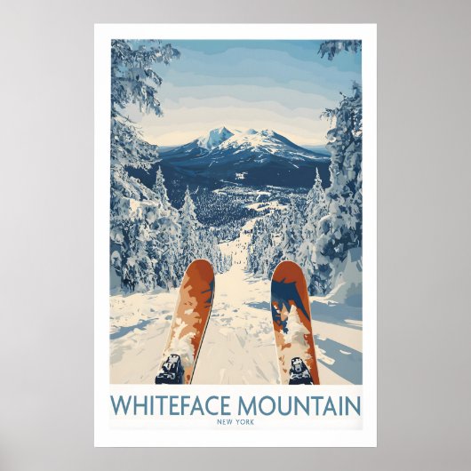 Affiche de ski Whiteface 1 (Devant)