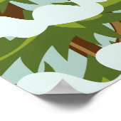 Affiche de ski Wildcat Mountain New Hampshire (Coin)