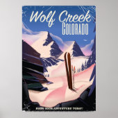 Affiche de ski Wolf Creek Colorado (Devant)
