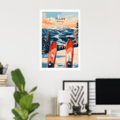 Affiche de ski Ylläs Norvège 1 (Bureau à domicile)