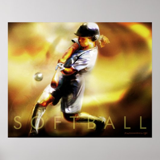 Affiche de softball (Devant)