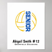 Affiche de soirée des seniors de volley-ball pour (Devant)