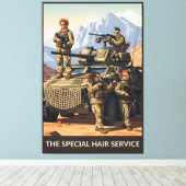 Affiche de soldats drôles sur toile (Insitu (Plancher de Bois))