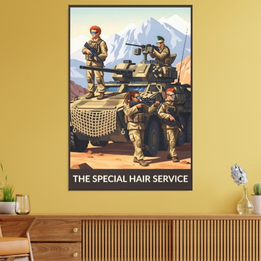 Affiche de soldats drôles sur toile (Insitu(Salon))