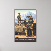 Affiche de soldats drôles sur toile (Recto)