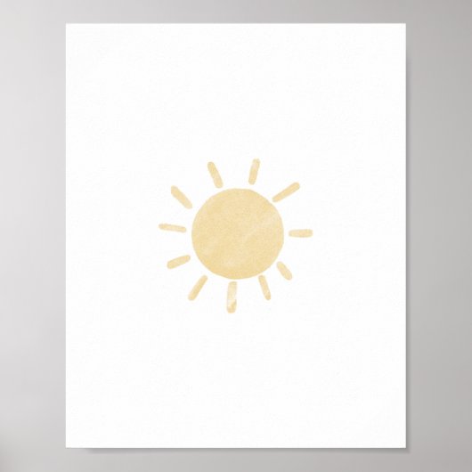 Affiche de soleil pastel (Devant)