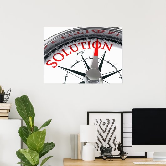 Affiche de solution (Bureau à domicile)