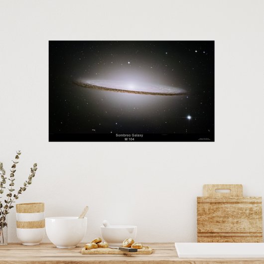 Affiche de Sombrero Galaxy (M104) (Cuisine)