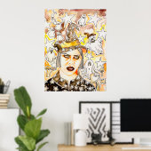 Affiche de sorcière (Bureau à domicile)