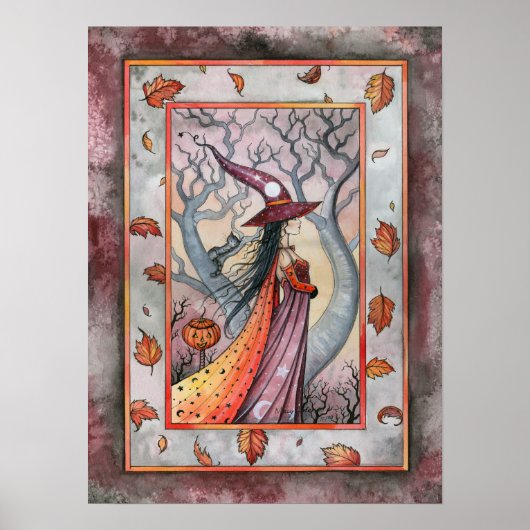 Affiche de sorcière d'automne par Molly Harrison (Devant)