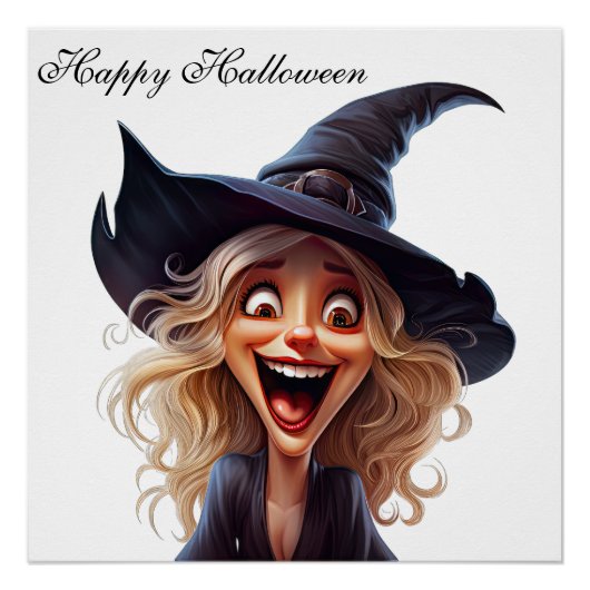 Affiche de sorcière d'Halloween (Devant)