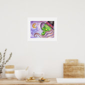 Affiche de sorcière d'Halloween (Cuisine)