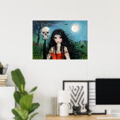 Affiche de sorcière d'Halloween par Molly Harrison (Bureau à domicile)