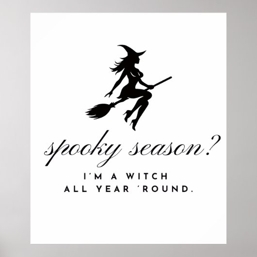 affiche de sorcière || halloween & saison effrayan (Devant)