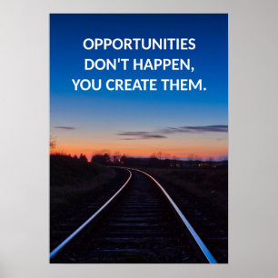 Affiche de soumission de l'opportunité motivationn