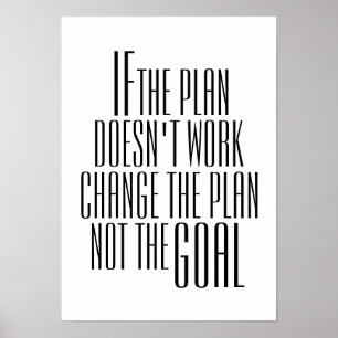 Affiche de soumission inspirante "Changez le plan"