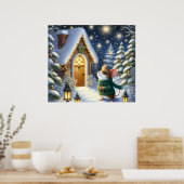 Affiche de souris de Noël (Cuisine)
