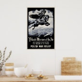 Affiche de soutien à la Pologne pendant la Seconde (Cuisine)