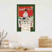 Affiche de Spécialités de Chef Drôle Rétro Cuisine (Cuisine)