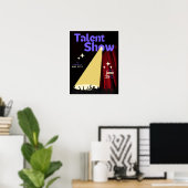 Affiche de spectacle de talents, Affiche de specta (Bureau à domicile)