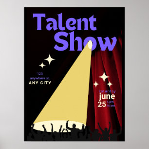 Affiche de spectacle de talents, Affiche de specta